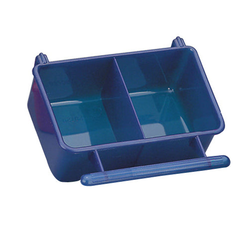 Lee's Aquarium & Pet Products, Lee's Aquarium & Pet Products Perch Cup with Divider, Blue, 1 Each