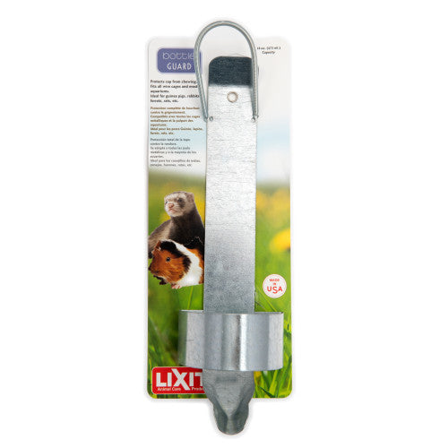 Lixit, Lixit Chewguard Holder for Small Animal Water Bottle, Silver, 1 Each/16 Oz