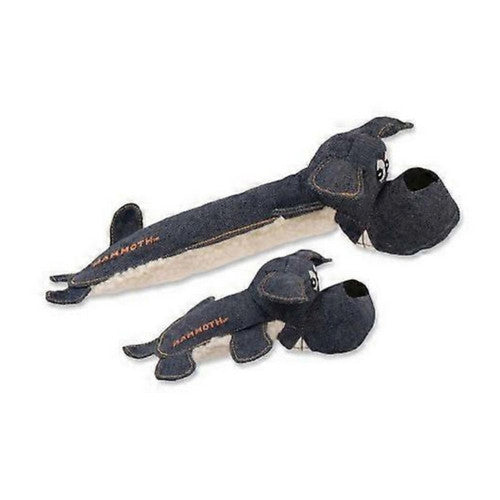 Mammoth Pet Products, Mammoth Pet Products Squeakies Dog Toy Dog Denim with Lambswool, 1 Each/Small