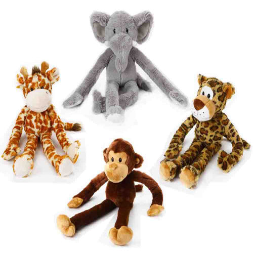 Multipet, Multipet Swingin' Safari Dog Toy, Assorted, 1 Each/19 in