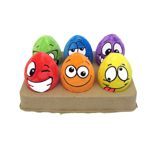 Multipet, Multipet Egg Noggins Dog Toy, Assorted, 1 Each/4 in