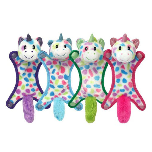 Multipet, Multipet Ball-Head Unicorn Puppy Toy, Assorted, 1 Each/10 in