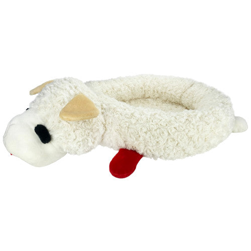 Multipet, Multipet Lamb Chop Bolster Style Dog Bed, 1 Each/MD, 27In X 18.5 in