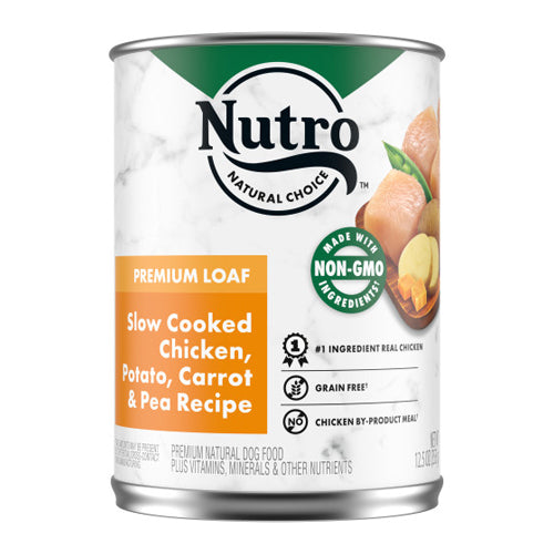 Nutro Products, Inc., Nutro Products Premium Loaf Adult Wet Dog Food, Chicken, Potato, Carrot & Pea, 12Each/12.5 Oz, 12 Pack (Count of 12)