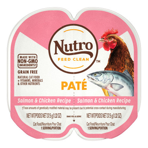 Nutro Products, Inc., Nutro Products Perfect Portions Grain Free Cat Food, Salmon & Chicken, 24Each/2.6 Oz, 24 Pack (Count of 24)