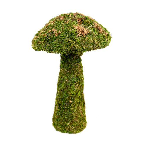 Galapagos Moss Mushroom Decorative Terrarium Ornament Fresh Green, 1 Each/11 in, Small by Galapagos