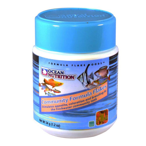 Ocean Nutrition, Ocean Nutrition Community Formula Flakes Fish Food, 1 Each/1.2 Oz