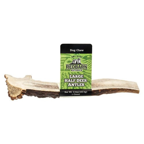 Redbarn Pet Products, Redbarn Pet Products Natural Deer Antler Dog Treat, Split, 1 Each/LG, 0.9 Oz