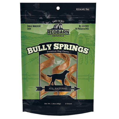 Redbarn Pet Products, Redbarn Pet Products Bully Springs Dog Treat, 1 Count Small, Medium (Case Of 25)