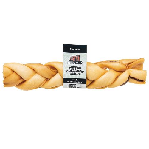 Redbarn Pet Products, Redbarn Pet Products Puffed Collagen Braid Dog Treat, 6 Inch (Case Of 25)