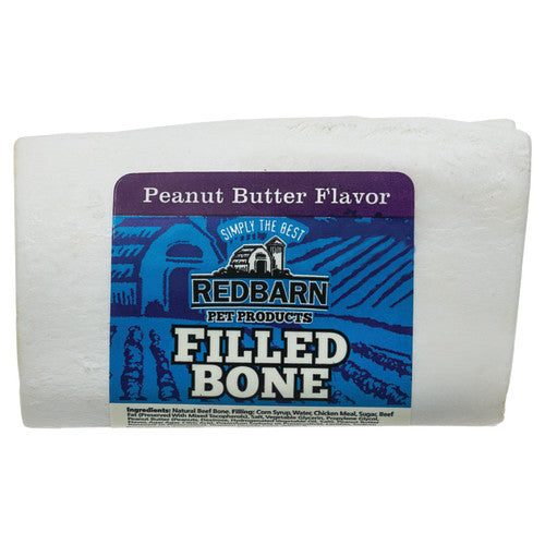 Redbarn Pet Products Filled Bone Dog Treat Peanut Butter, 1 Each/3.5 Oz, Small by Redbarn Pet Products