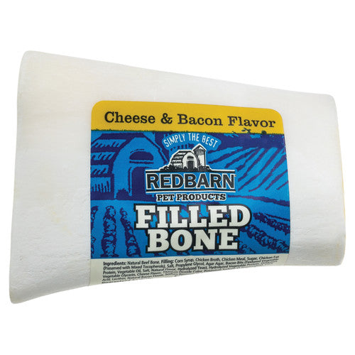 Redbarn Pet Products Filled Bone Dog Treat Cheese & Bacon, 1 Each/3.5 Oz, Small by Redbarn Pet Products