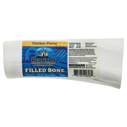 Redbarn Pet Products Filled Bone Dog Treat Chicken, 1 Each/5 Oz, Large by Redbarn Pet Products