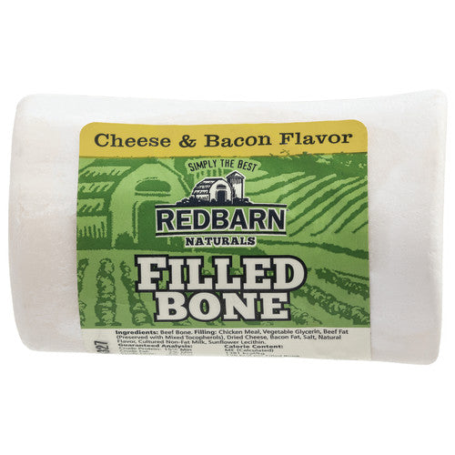 Redbarn Pet Products, Redbarn Pet Products Naturals Filled Bone Dog Treat, Cheese & Bacon, Small 3.5 Oz (Case Of 20)
