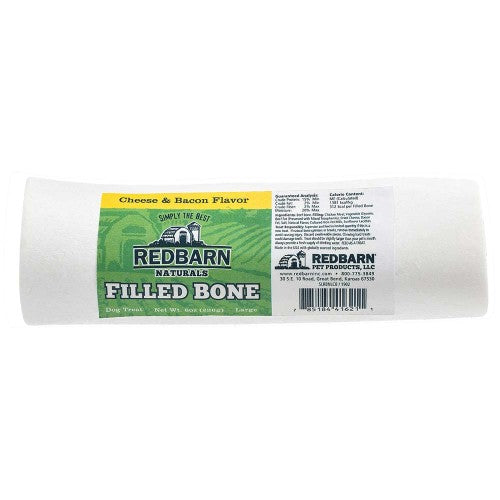 Redbarn Pet Products, Redbarn Pet Products Naturals Filled Bone Dog Treat, 8 Oz Cheese & Bacon, Large (Case Of 15)