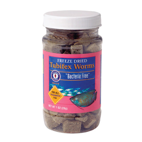 San Francisco Bay Brand Bacteria Free Tubifex Worms Freeze Dried Fish Food 1 Each/1 Oz by San Francisco Bay Brand