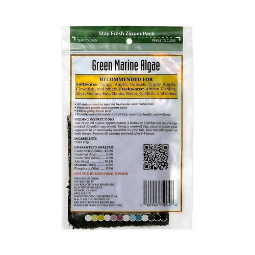 San Francisco Bay Brand, San Francisco Bay Brand Seaweed Salad Fish Food, 1 Each/12 g, 4 Count