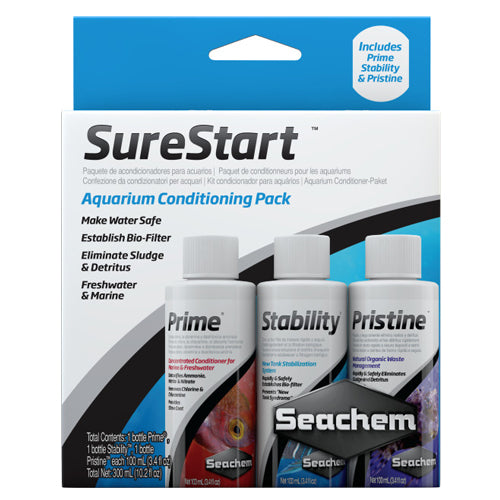 Seachem Laboratories SureStart Aquarium Conditioning Pack 1 Each/3 Pack by Seachem