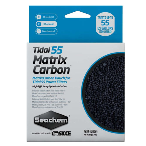 Seachem Laboratories Tidal Matrix Activated Carbon Media 1 Each/140 ml by Seachem