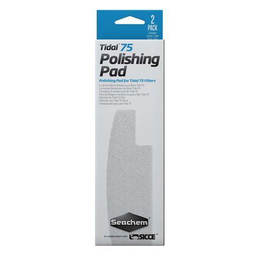 Seachem, Seachem Laboratories Tidal Polishing Pad, For Tidal 75 Filters, White, 1 Each/2 Pack