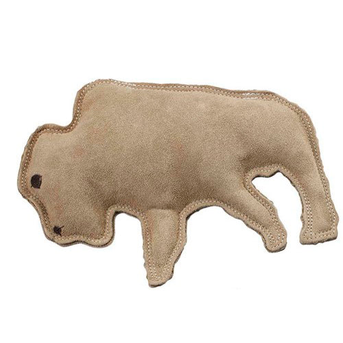 Dura-Fused, Dura-Fused Leather Dog Toy Buffalo, Tan, 1 Each/Large