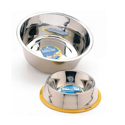 Spot, Spot Stainless Steel Mirror Finish No-Tip Dog Bowl, Silver, 1 Each/32 Oz