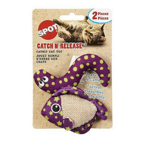 Spot, Spot Catch N Release Cat Toy with Catnip, Assorted, 1 Each/2 Pack