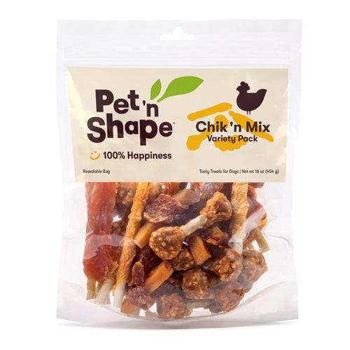 Pet 'N Shape Chik 'n Mix Dog Treats Variety Pack 1 Each/16 Oz by Pet 'n Shape