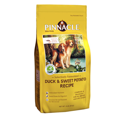 Pinnacle Pet Selectively Formulated Dry Dog Food Duck & Sweet Potato, 1 Each/4 lb by San Francisco Bay Brand