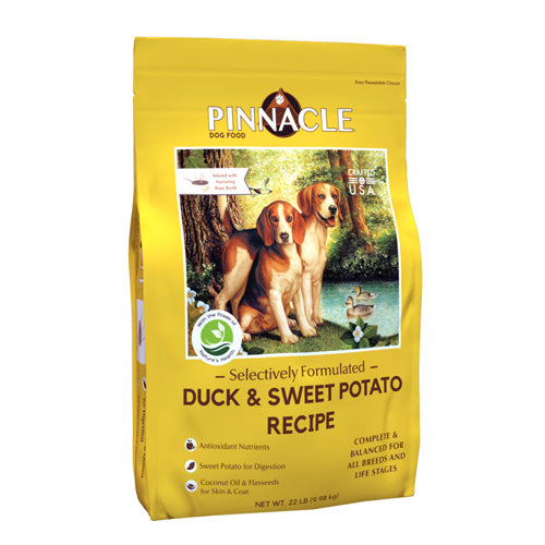 Pinnacle Pet, Pinnacle Pet Selectively Formulated Dry Dog Food, Duck & Sweet Potato, 1 Each/22 lb