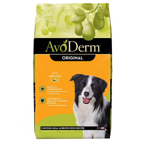 AvoDerm Natural Original Chicken Meal & Brown Rice Dry Dog Food 1 Each/30 lb by Avoderm