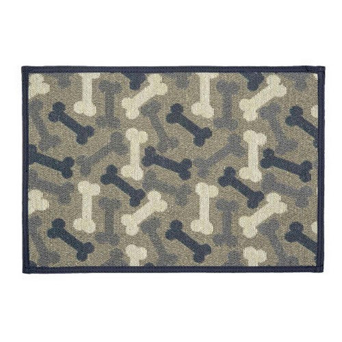 Loving Pets Bella Fashion Mats Bones, Denim, 1 Each/One Size by Loving Pets
