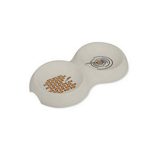 Van Ness Plastics, Van Ness Plastics EcoWare Bamboo Double Dish for Cats, Assorted, 1 Each/16 Oz, Small