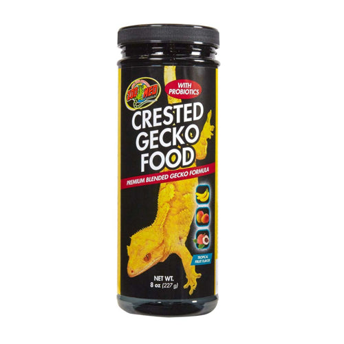 Zoo Med Crested Gecko Food Premium Blended Tropical Fruit Dry Food 1 Each/8 Oz by Zoo Med