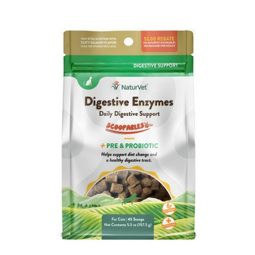 Scoopables Digestive Enzymes For Cats 5.5 Oz by Evolutions By NaturVet