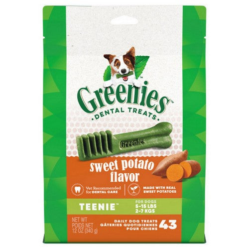 Greenies, Dog Dental Treats Teenie Sweet Potato, 12 Oz / 43 Count