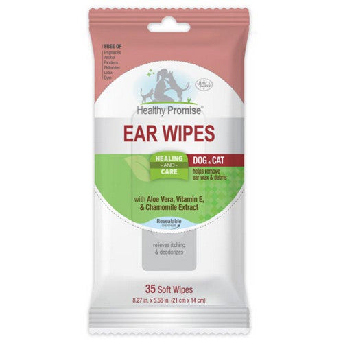 Healthy Promise Pet Ear Wipes 35 Soft Wipes by Four Paws