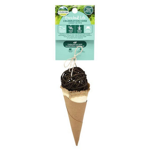 Enriched Life Celebration Cone Small Animal Chew 1 Count by Oxbow Animal Health