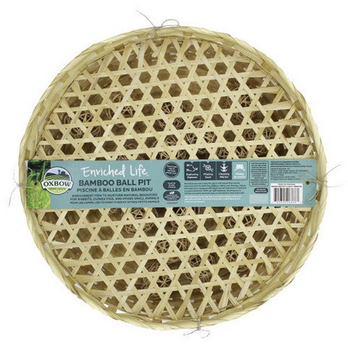 Enriched Life Bamboo Ball Pit Small Animal Toy 1 Count by Oxbow Animal Health