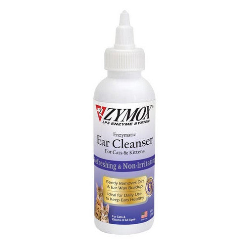 Zymox, Enzymatic Ear Cleanser for Cats and Kittens, 1 Count / 4 Oz