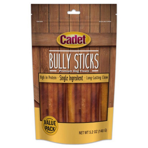 Cadet, Bully Sticks Dog Treats, 1 Count (5.2 Oz Value Pack)