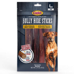 Bully Hide Sticks All Natural Dog Chews Small Stick 4 Count by Cadet