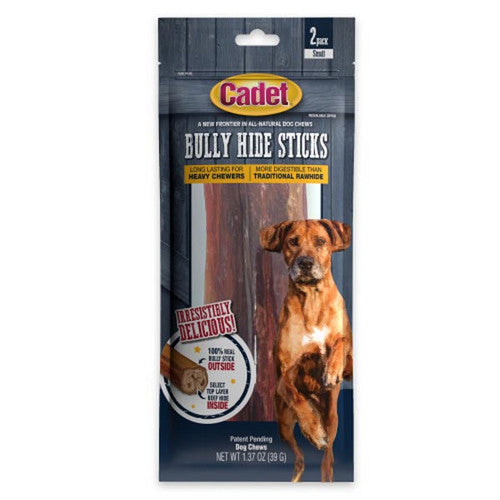 Bully Hide Sticks All Natural Dog Chews Small Stick 2 Count by Cadet