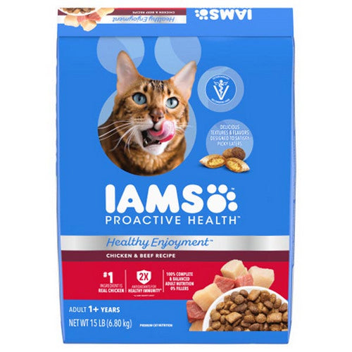Pedigree, ProActive Health Healthy Enjoyment Dry Cat Food, 1 Count / 15 Lbs