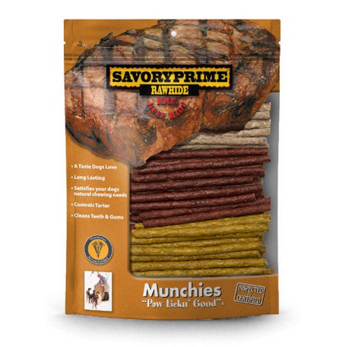 Savory Prime, Munchie Sticks Dog Treat Beef/ Chicken and Liver, 5 Inches/ 100 Count