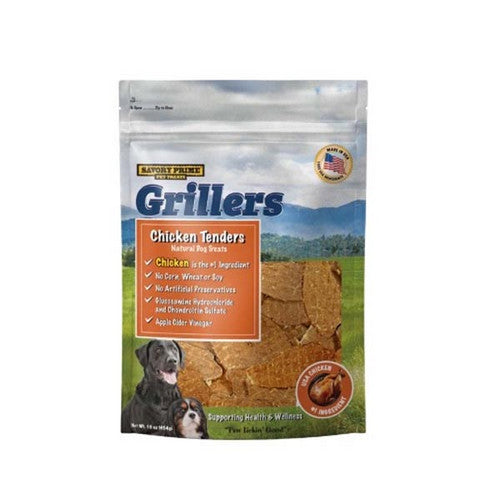 Savory Prime, Girllers Jerky Tenders Dog Treats Chicken, 1 Count / 16 Oz (Strip)