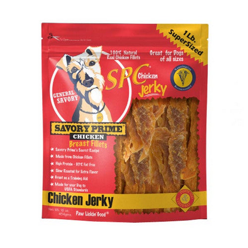 Savory Prime, SPC Jerky Treats Chicken, 1 Count / 16 Oz (Strip)