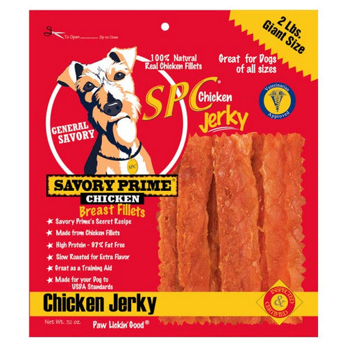 Savory Prime, SPC Jerky Treats Chicken, 1 Count / 32 Oz (Strip)