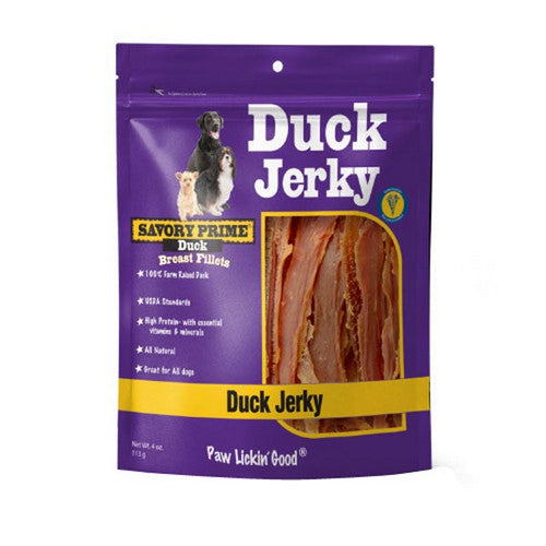 Savory Prime, Natural Jerky Treats Duck, 1 Count / 4 Oz (Strip)