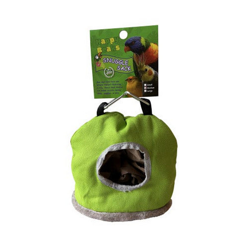 A&E Cage Company, Happy Beaks Snuggle Sack Bird Hut Assorted, 1 Count / Medium